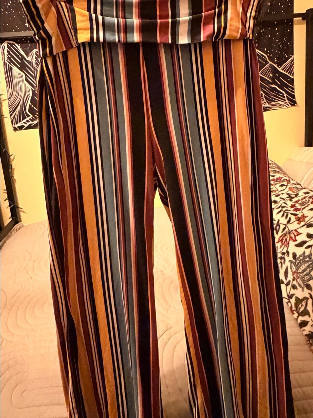 Rue 21+ Wide-Leg Striped Pants - Multicolored